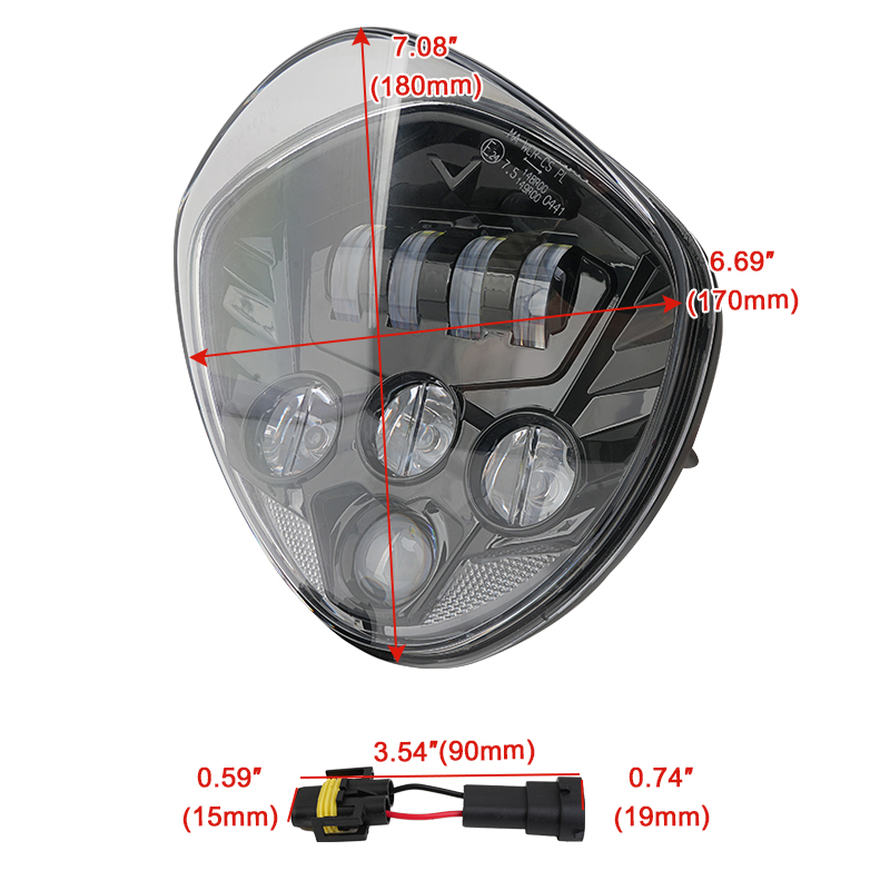 Faro LED Nero per Moto, Compat - Crossfit Victory recensione e prezzo
